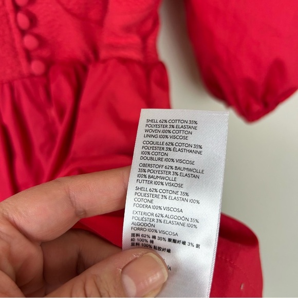 Maeve by Anthropologie Sweetheart Puff sleeve dress in red color size: XXSmall - Picture 13 of 16